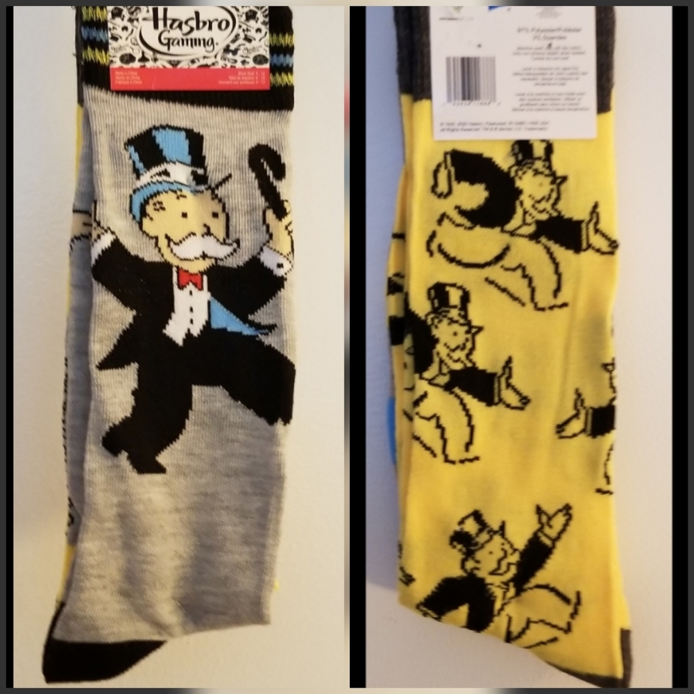Hasbro Monopoly Collectors Socks